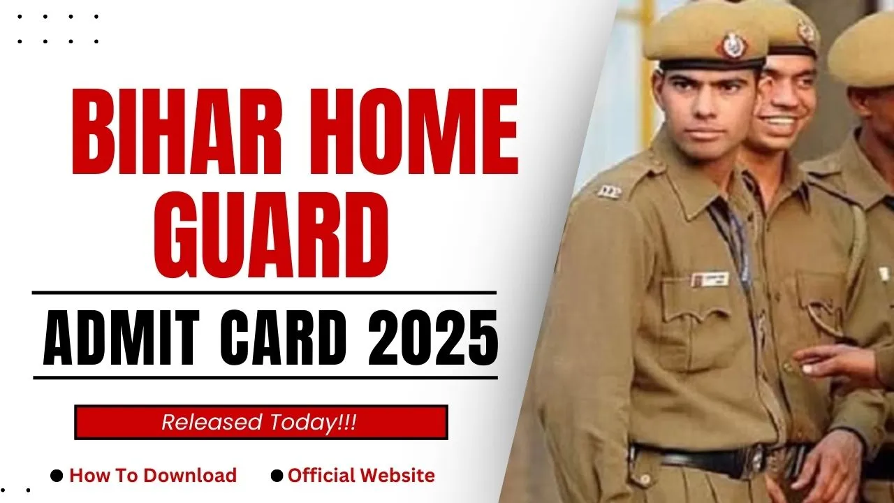 Bihar Home Guard Admit Card 2025